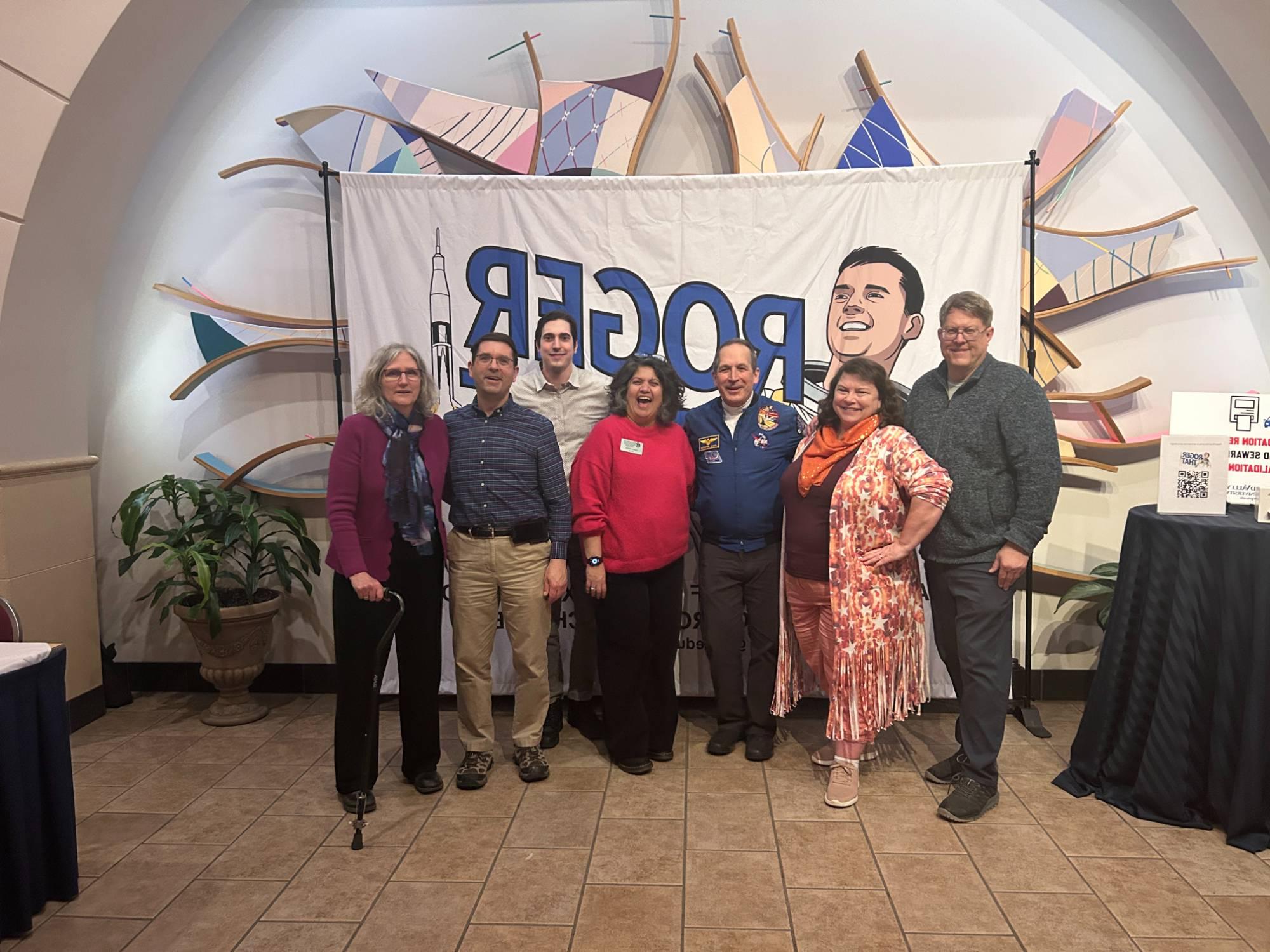 Astronaut John Herrington with Roger That Organizers